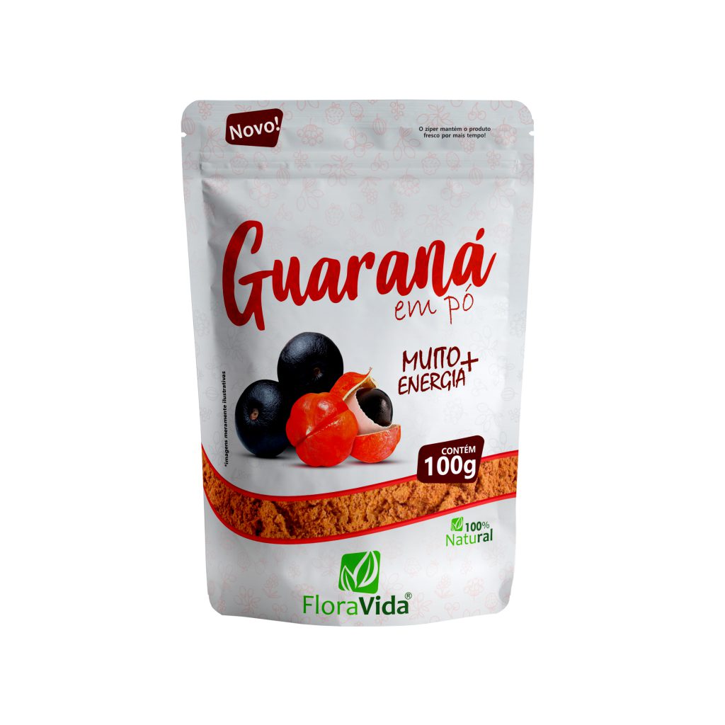 Guaraná em pó 100g – Floravida Natural