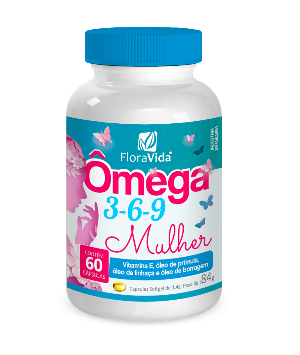 Ômega Mulher 369 / 60 Cápsulas Floravida Natural